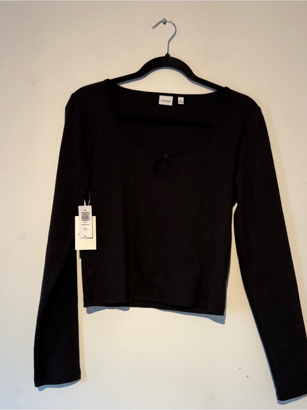 NWT Sunday Best Scoop-neck longsleeve with cutout (Medium)